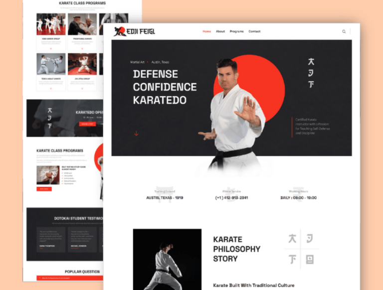 Coach Edji Feigl Karate